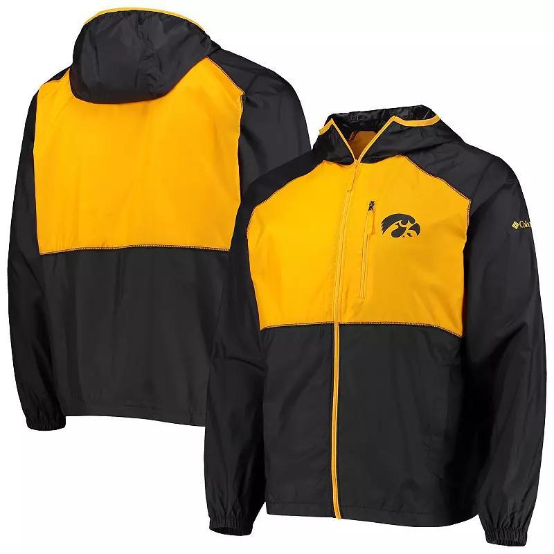 Mens Columbia /Gold Iowa Hawkeyes Flash Forward Hoodie Full-Zip Lightweight Windbreaker Product Image