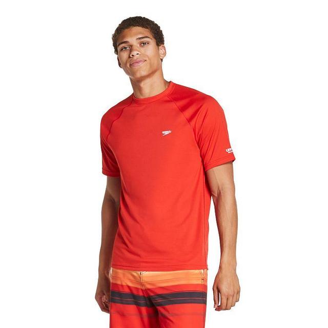 Mens Speedo Quick-Dry UPF 50+ Short Sleeve Swim Tee Product Image