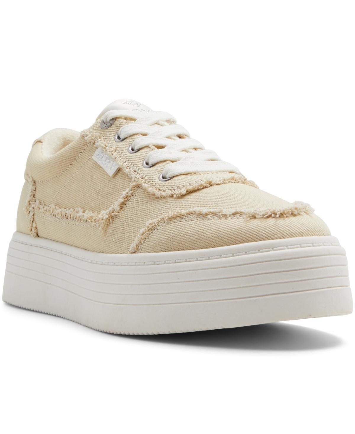 Roxy Womens Sheilahh 2.0 Fray Lace-Up Sneakers Product Image