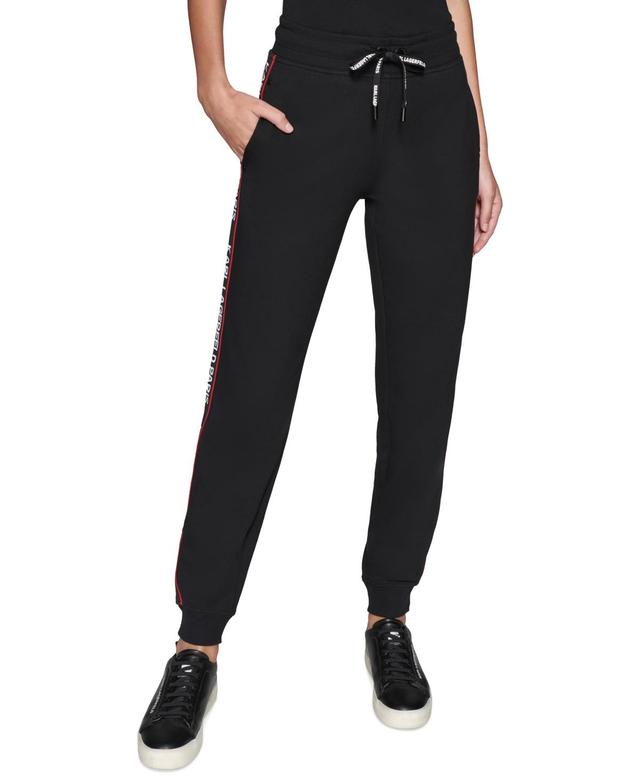 Karl Lagerfeld Paris Womens Logo-Tape Joggers Product Image