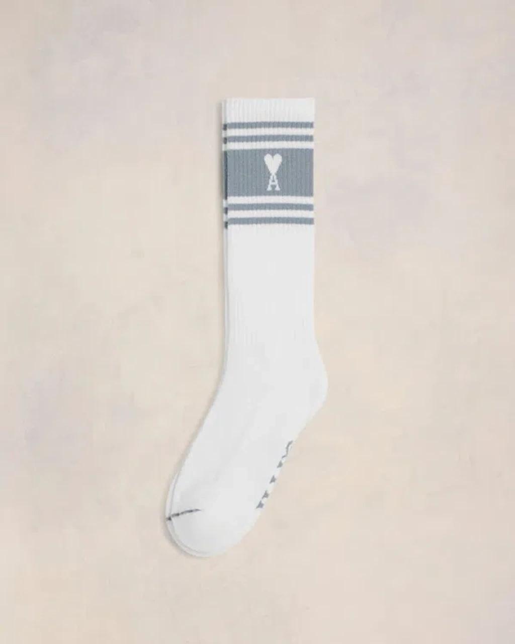 intarsia-knit logo ribbed socks Product Image