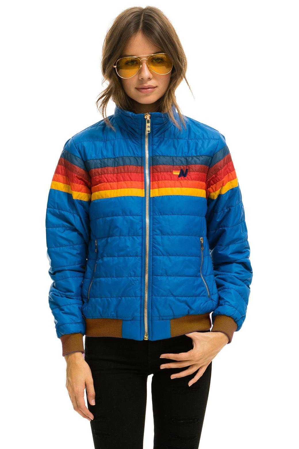 5 STRIPE JACKET - SNORKEL BLUE Female Product Image