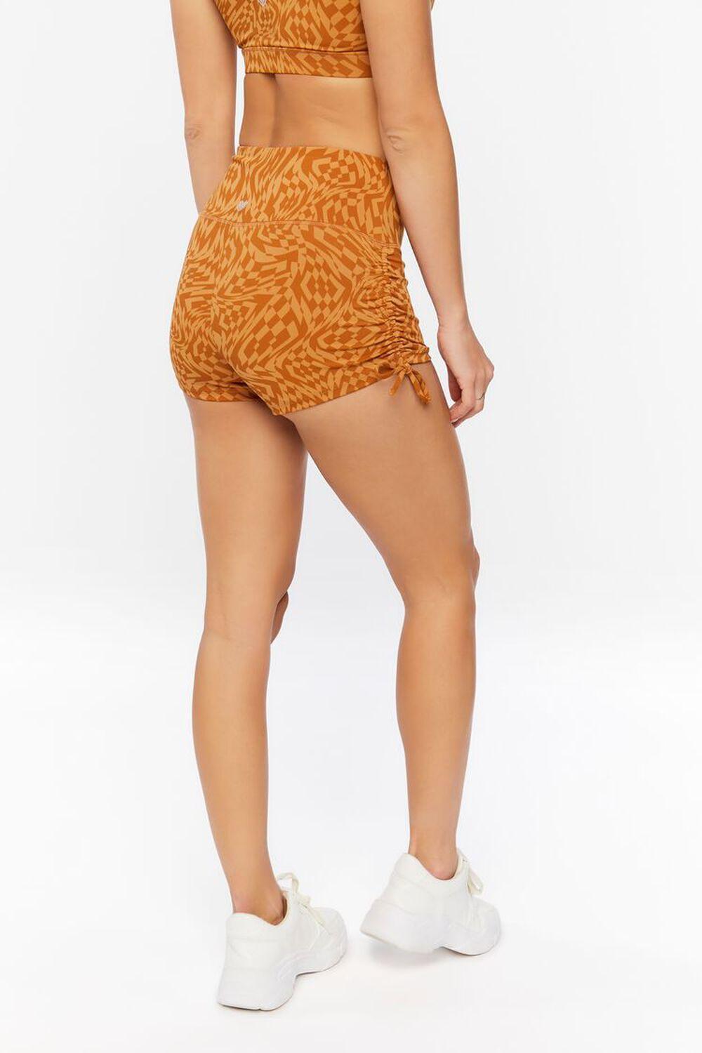 Active Geo Print Drawstring Biker Shorts | Forever 21 Product Image