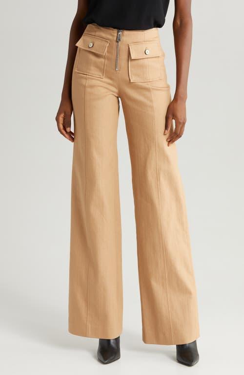 Womens Azure Cotton-Blend Zip Pants Product Image