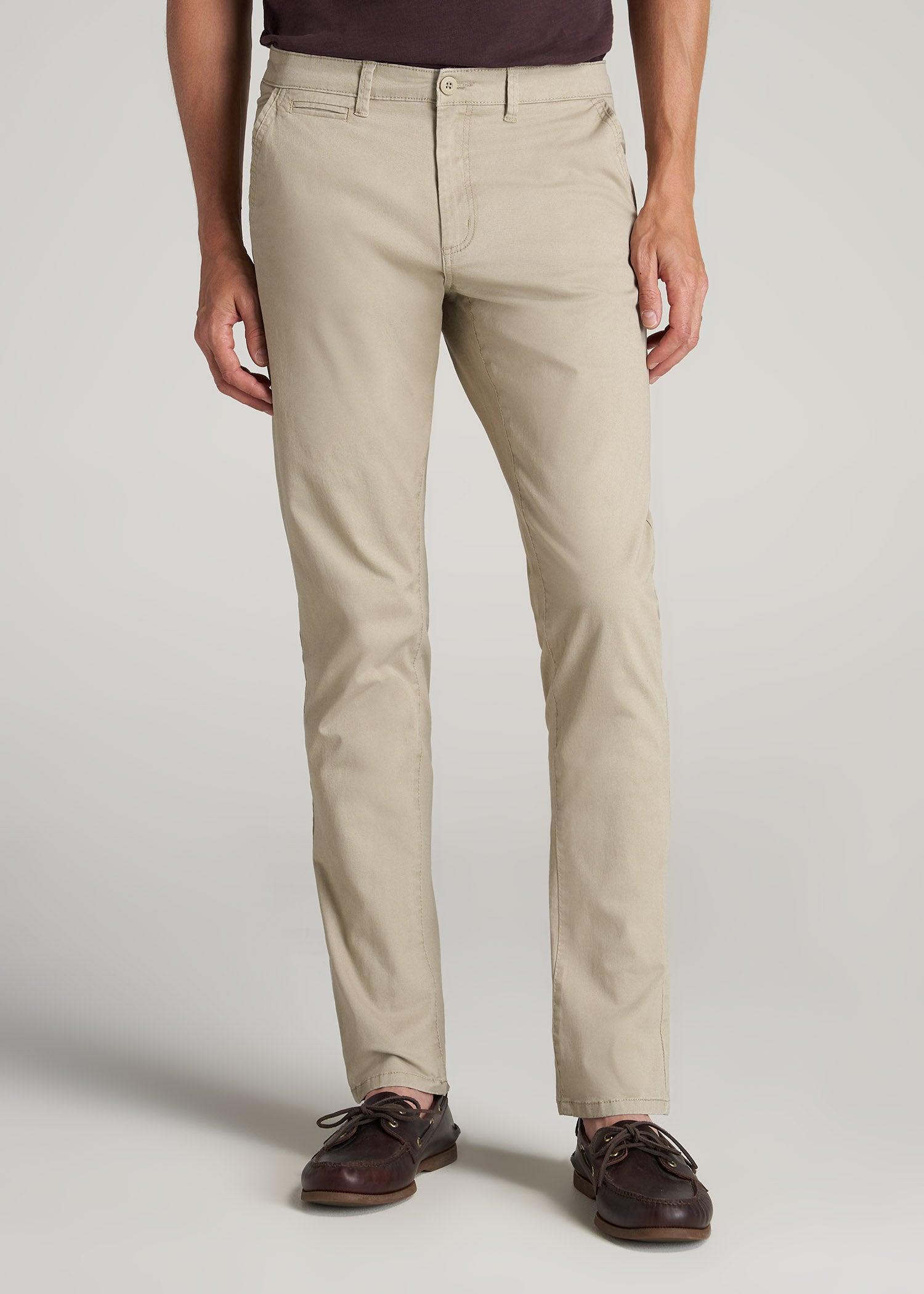 Carman TAPERED Chinos in Desert Khaki - Pants for Tall Men Male Product Image