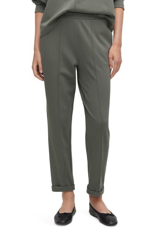 MANGO - Jogger pants with seam detail grey - L - Women Product Image