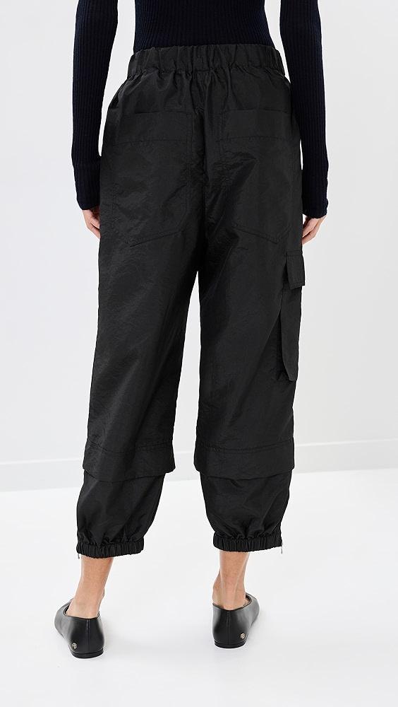 Tibi Crispy Nylon Pull On Joggers | Shopbop Product Image