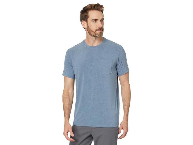 Free Fly Bamboo Flex Pocket Tee (Heather Deepwater) Men's T Shirt Product Image