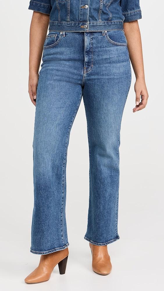 Veronica Beard Jean Crosbie Wide Leg Loafer Jeans | Shopbop Product Image