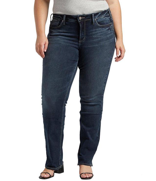 Silver Jeans Co. Plus Size Suki Slim Bootcut Stretch Denim Jeans Product Image