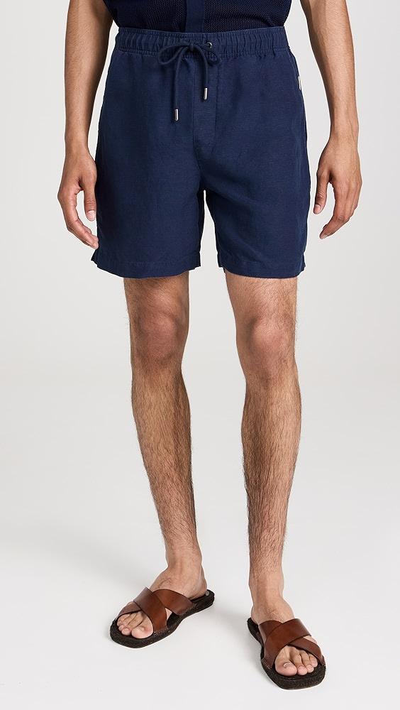 Onia Air Linen Pull-On Shorts 6" | Shopbop Product Image