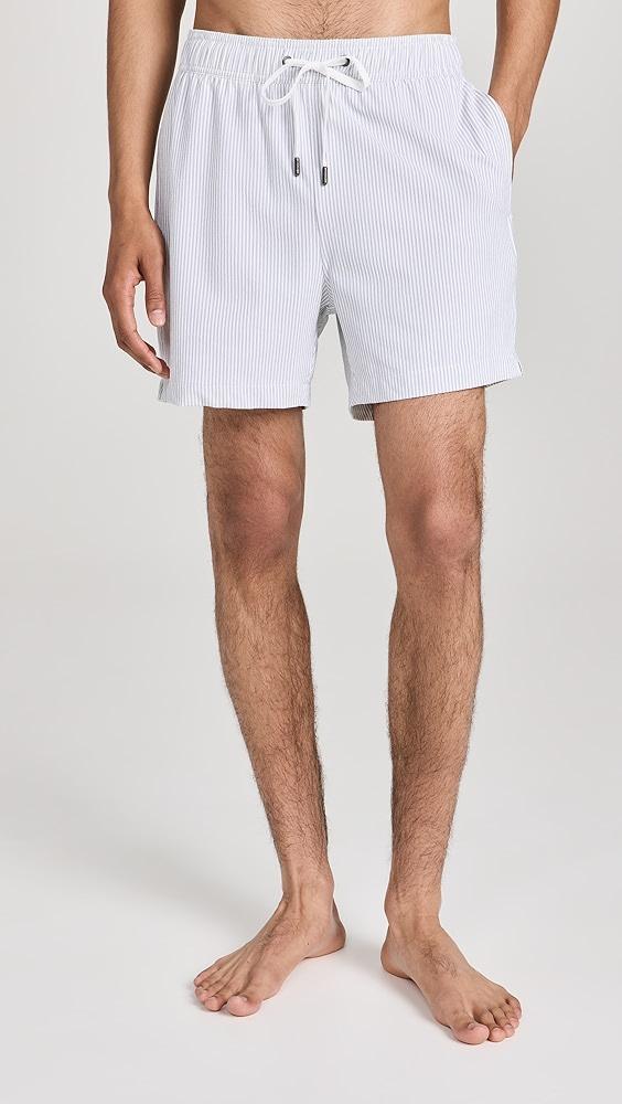 Onia Charles Seersucker Swim Trunks 5" | Shopbop Product Image