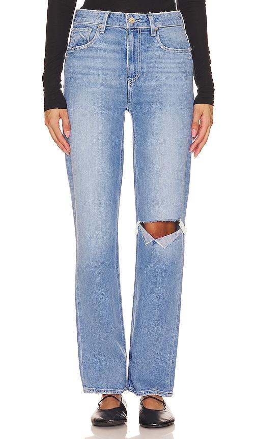 PAIGE Stella Distressed Straight Leg Jeans Product Image