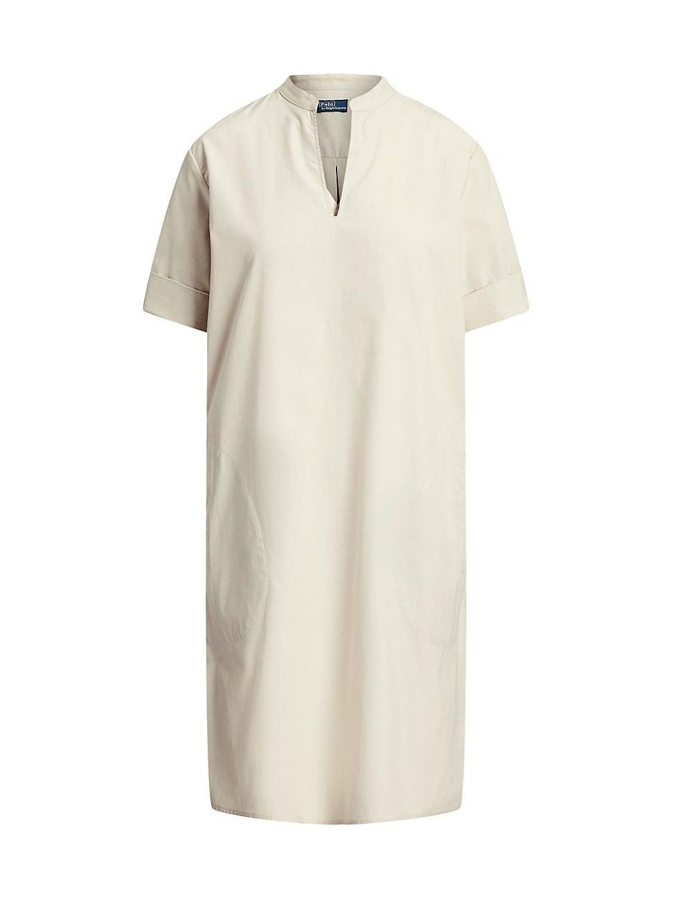 Womens Cotton Twill Shift Dress Product Image