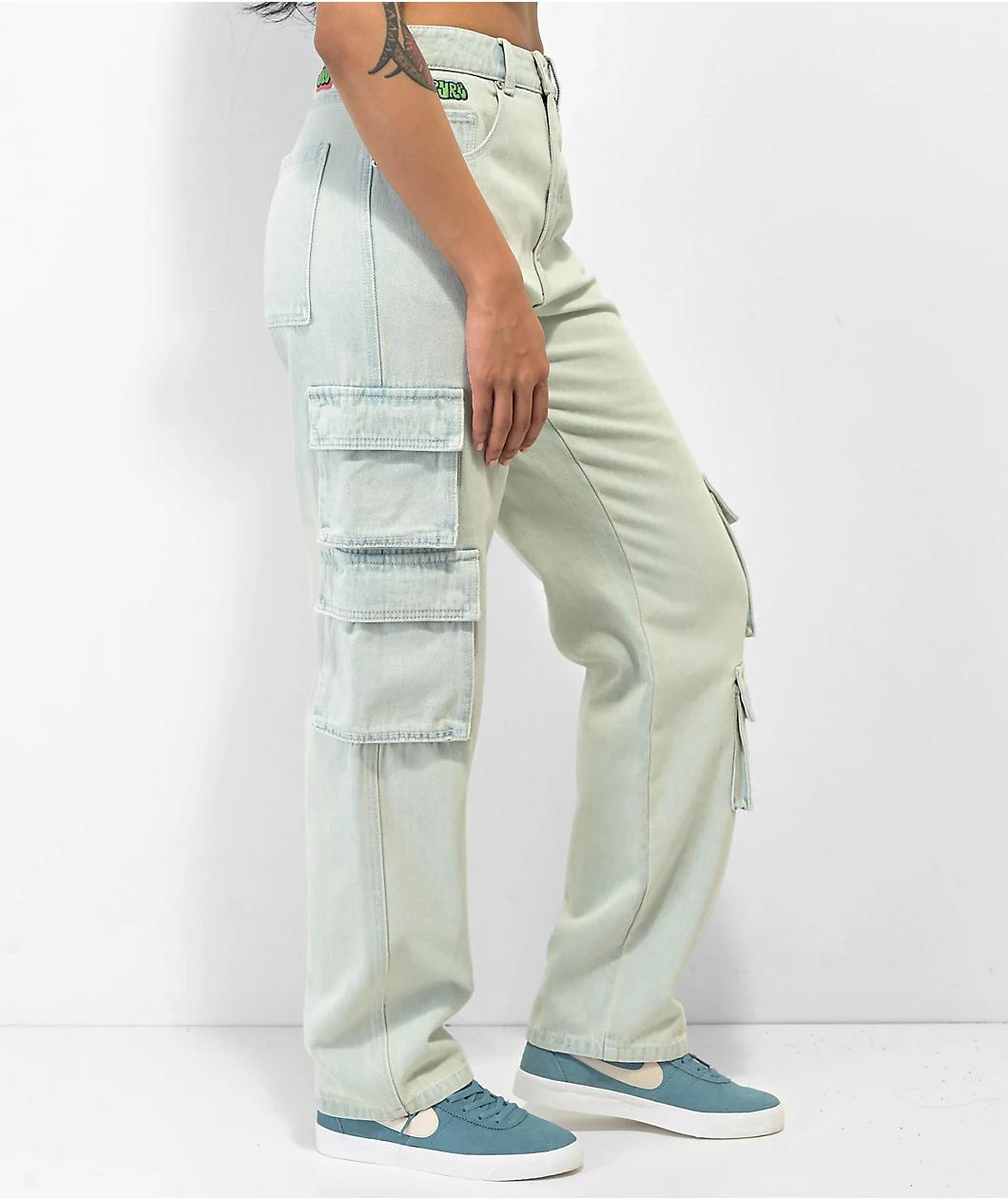 Empyre Tori Bold Peggy Wash Cargo Skate Jeans Product Image