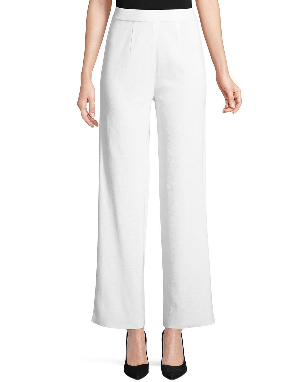 Womens Tailored Wide-Leg Pants Product Image