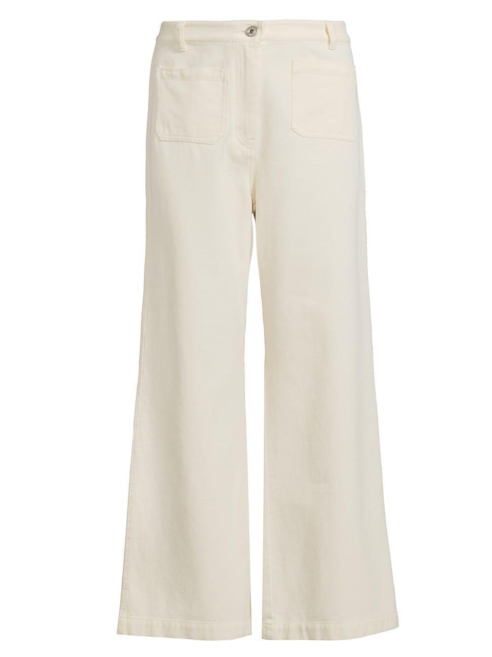 Womens Filtro Cotton Flare Trousers Product Image