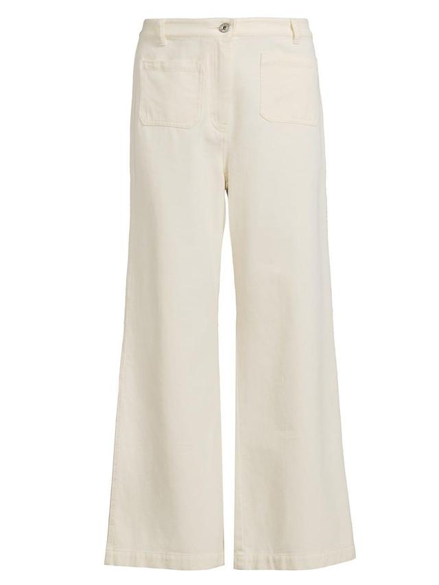 Womens Filtro Cotton Flare Trousers Product Image