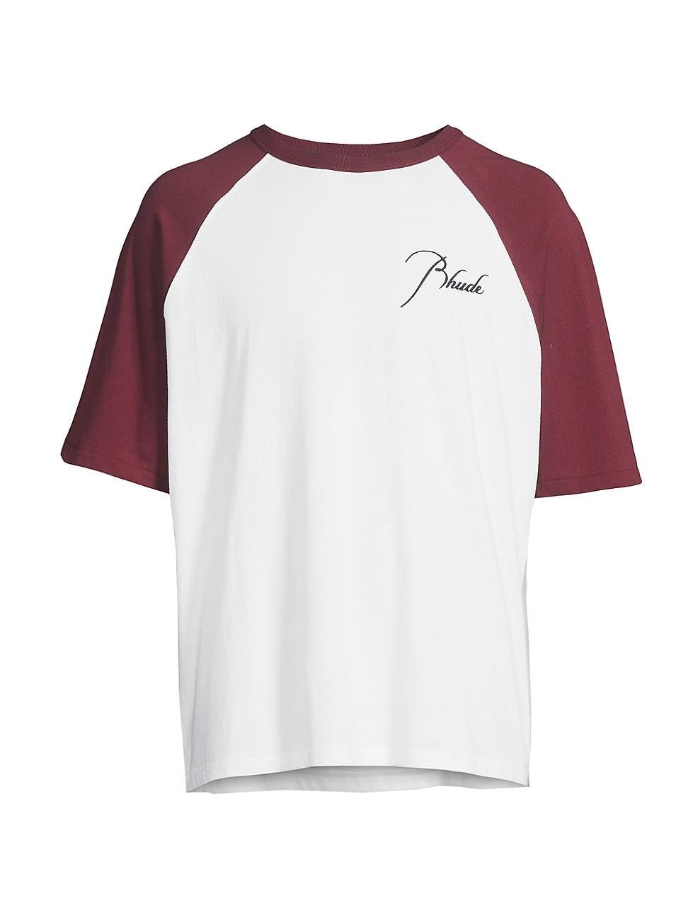 Mens Logo Cotton Raglan T-Shirt Product Image