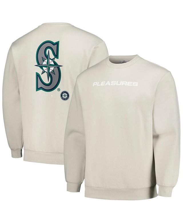 Mens Pleasures Gray Seattle Mariners Ballpark Pullover Sweatshirt Product Image