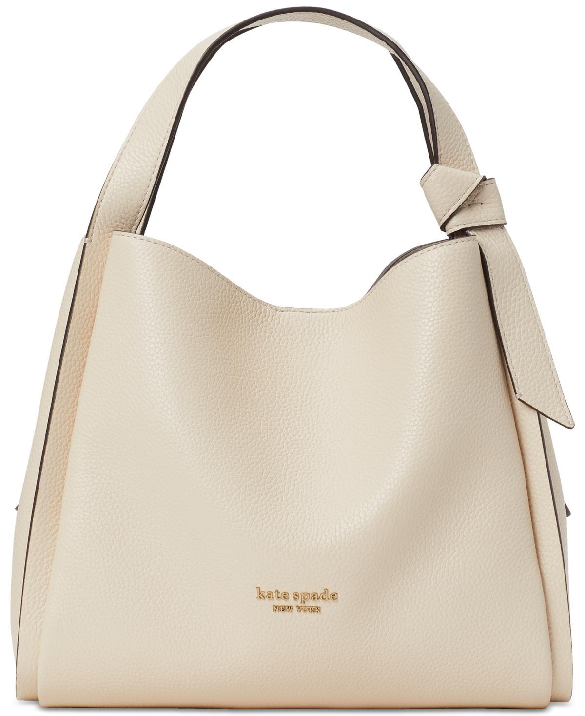 kate spade new york Knott Pebbled Leather Medium Crossbody Hobo Bag Product Image