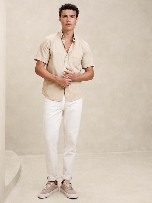 Slim Summer Cotton Shirt Product Image