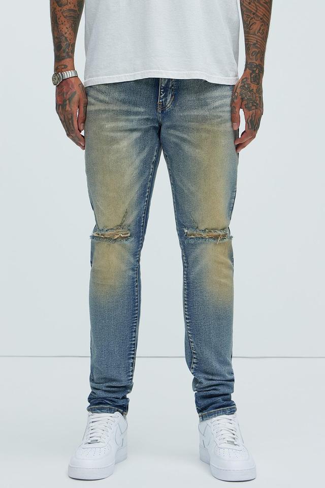 Marcin Stacked Skinny Jeans - Vintage Blue Wash Product Image