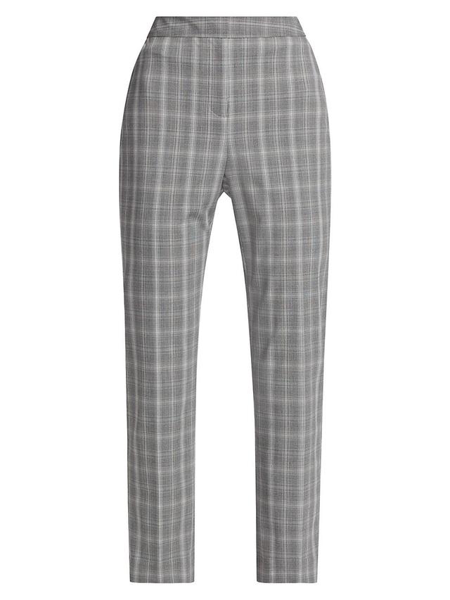 Womens The Taylor Tapered Plaid Pants Product Image