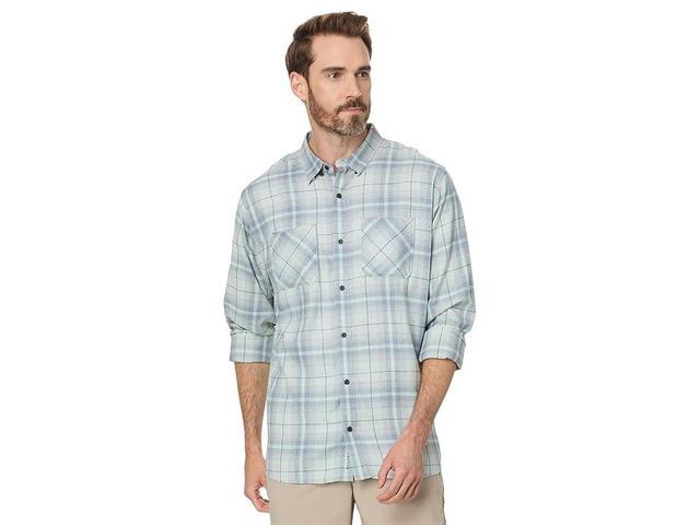 TravisMathew Cloud Flannel Plaid (Jadeite/Elderberry) Men's Short Sleeve Knit Product Image