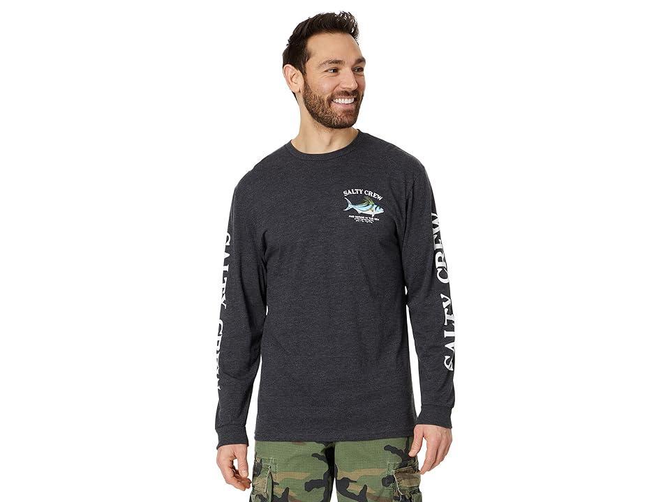 Salty Crew Rooster Premium Long Sleeve Tee (Navy Heather) Men's Clothing Product Image