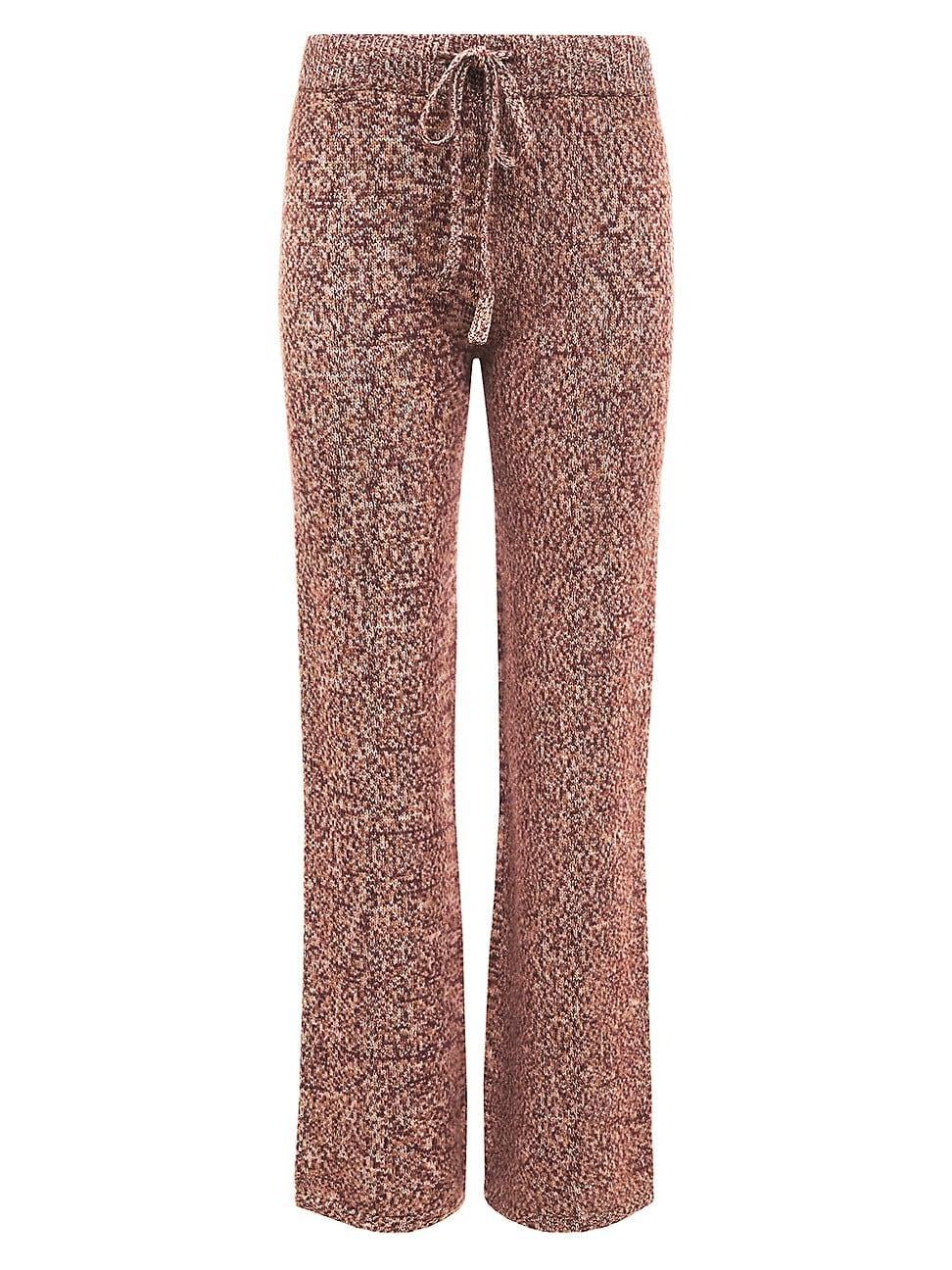 Womens Marled Wool-Blend Lounge Pants Product Image