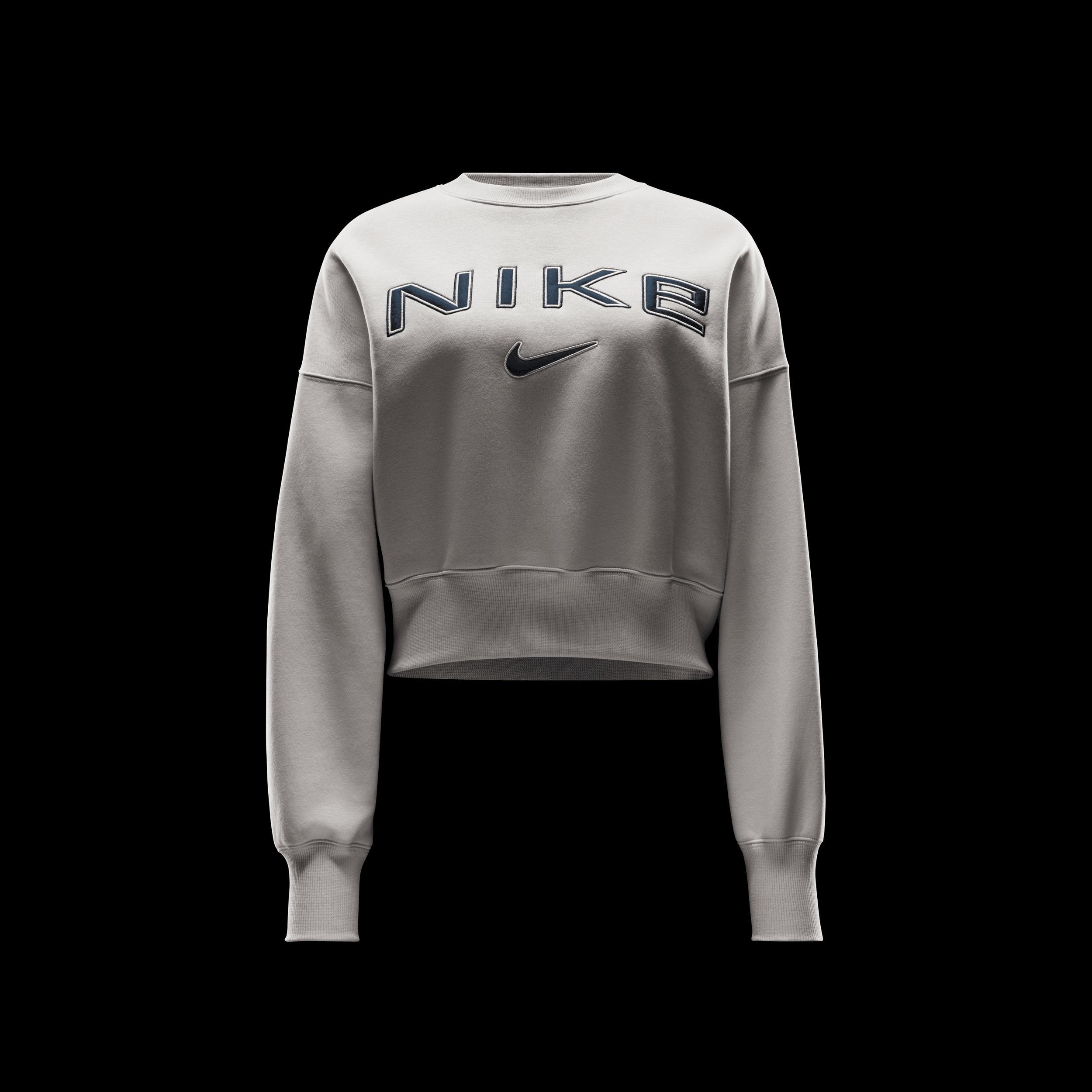 Women's Nike Sportswear Phoenix Fleece Over-Oversized Crew-Neck Logo Sweatshirt Product Image