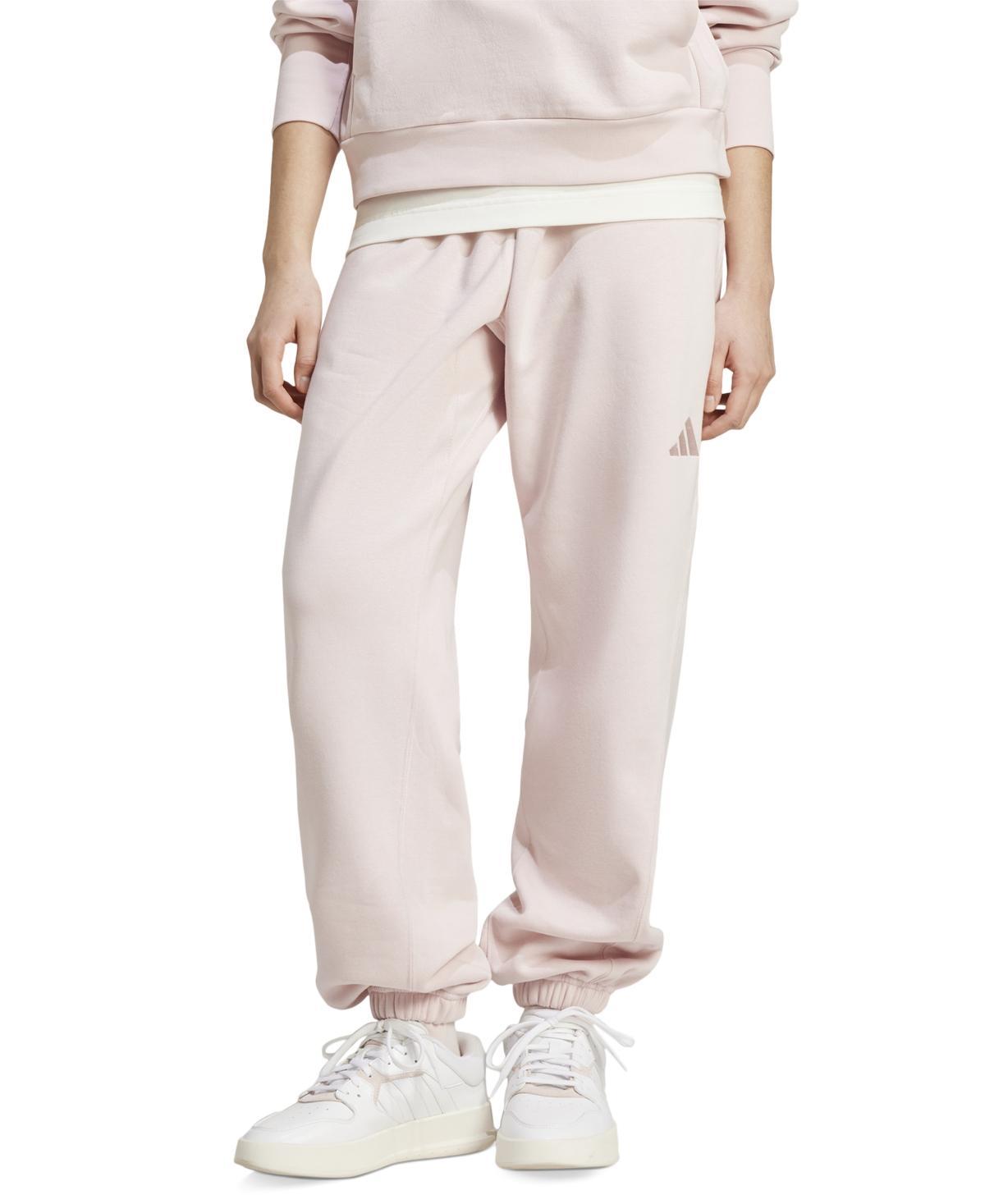 adidas Womens All Szn Relaxed-Fit Fleece Sweatpants product image