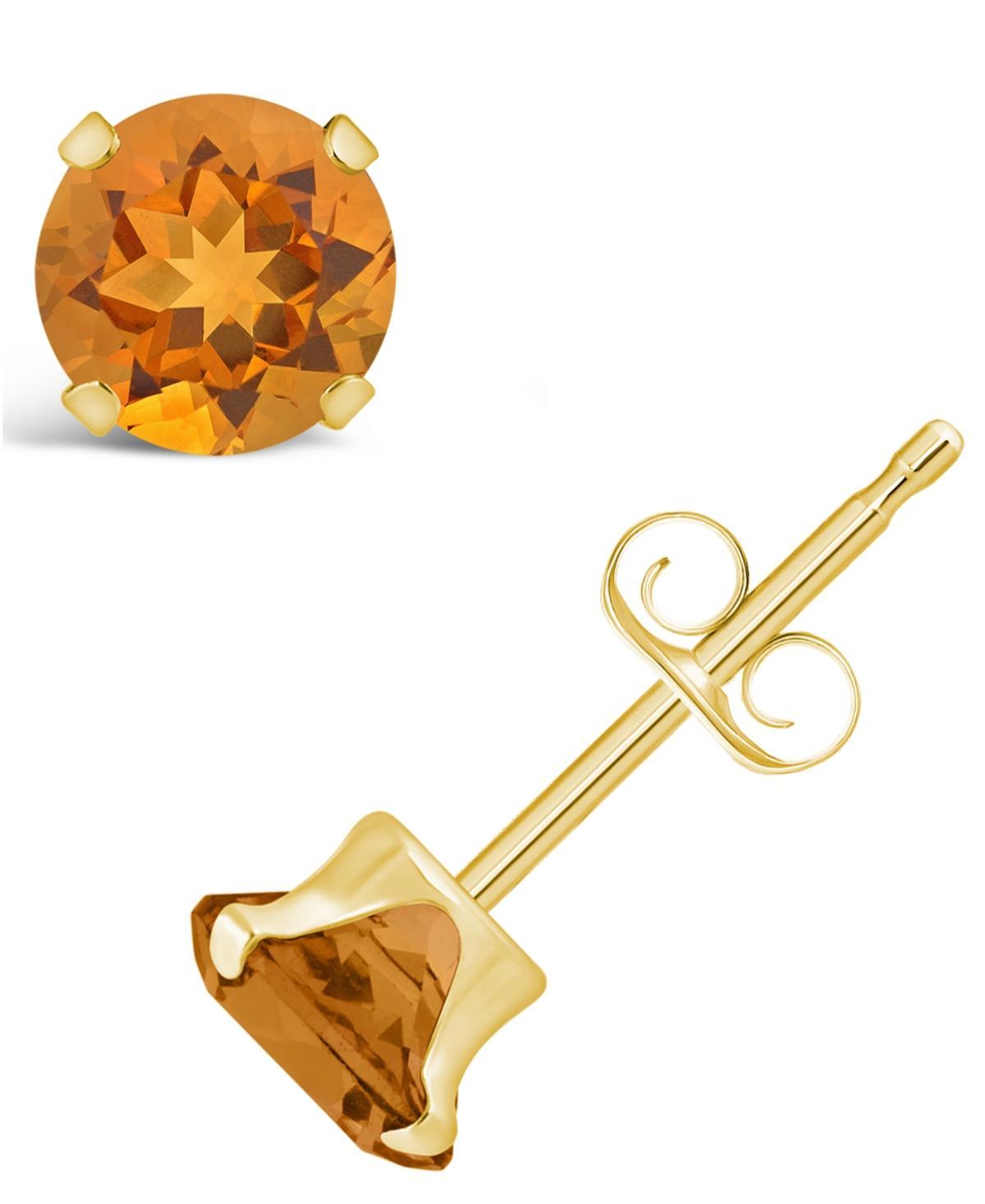 Macys Gemstone Stud Earrings in 10k Yellow Gold Product Image