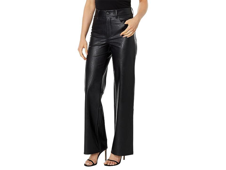 Womens Sasha Faux Leather Wide-Leg Pants Product Image