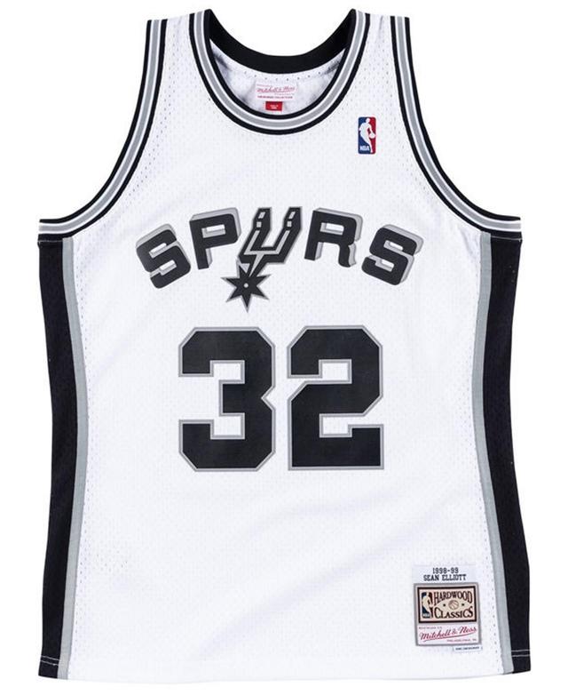 Mitchell & Ness Mens Sean Elliott San Antonio Spurs Hardwood Classic Swingman Jersey - White Product Image