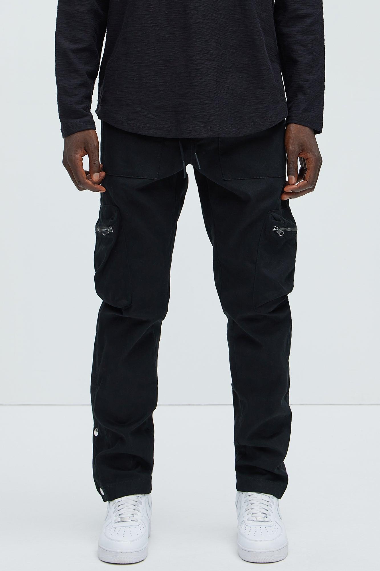 Don't Snap At Me Cargo Pants - Black Product Image