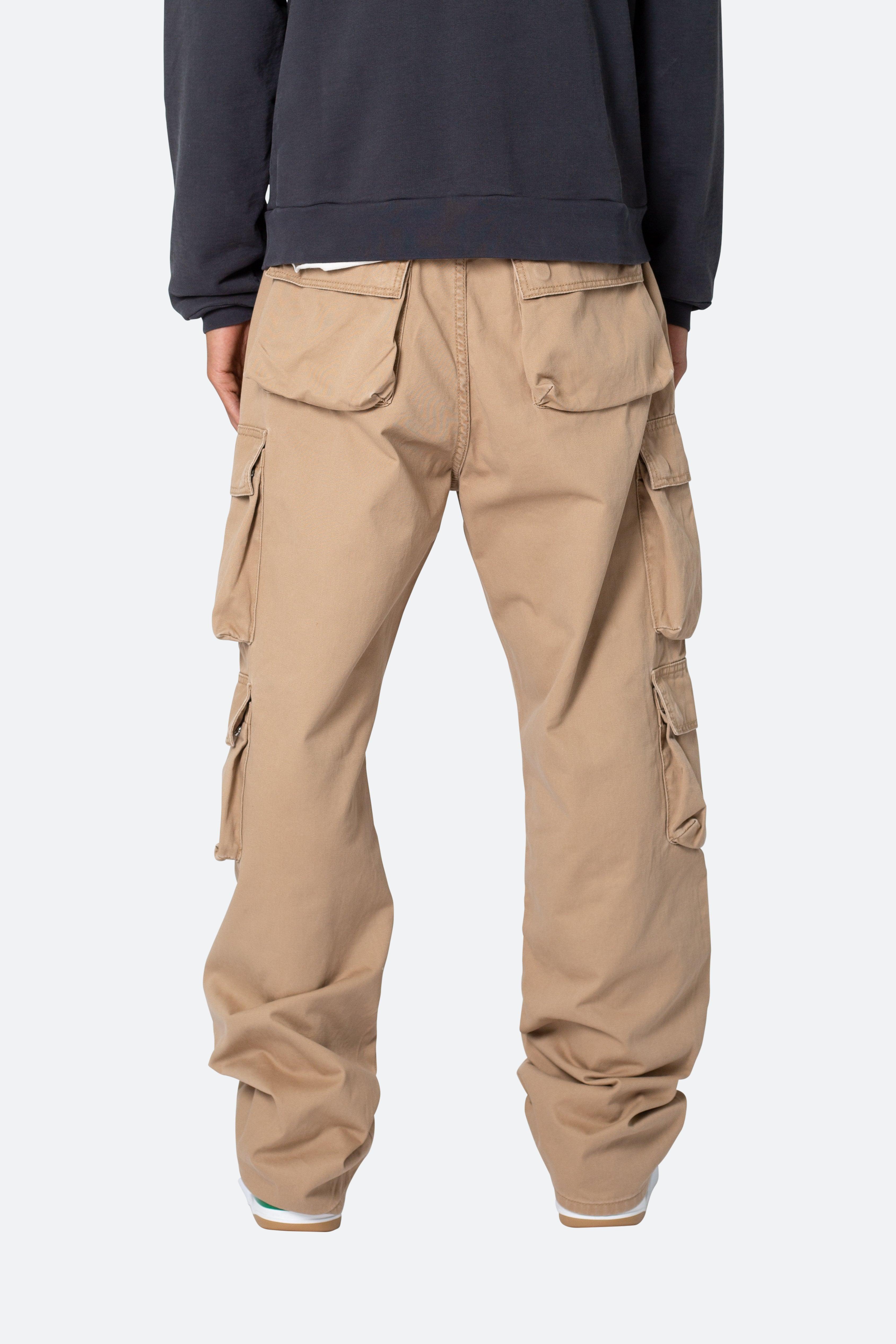 Baggy Cargo Pants - Khaki Product Image