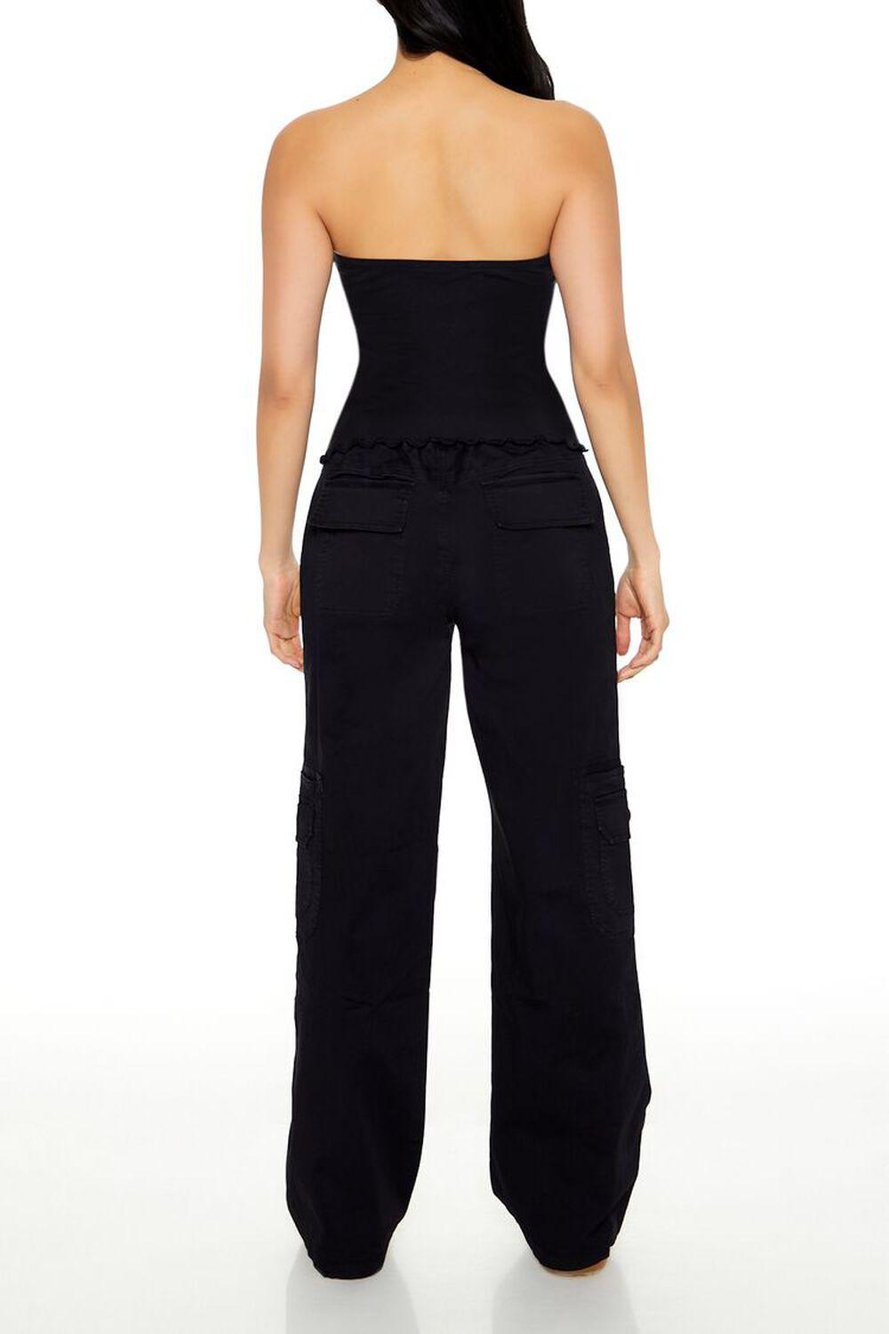 Poplin Straight-Leg Cargo Pants | Forever 21 Product Image