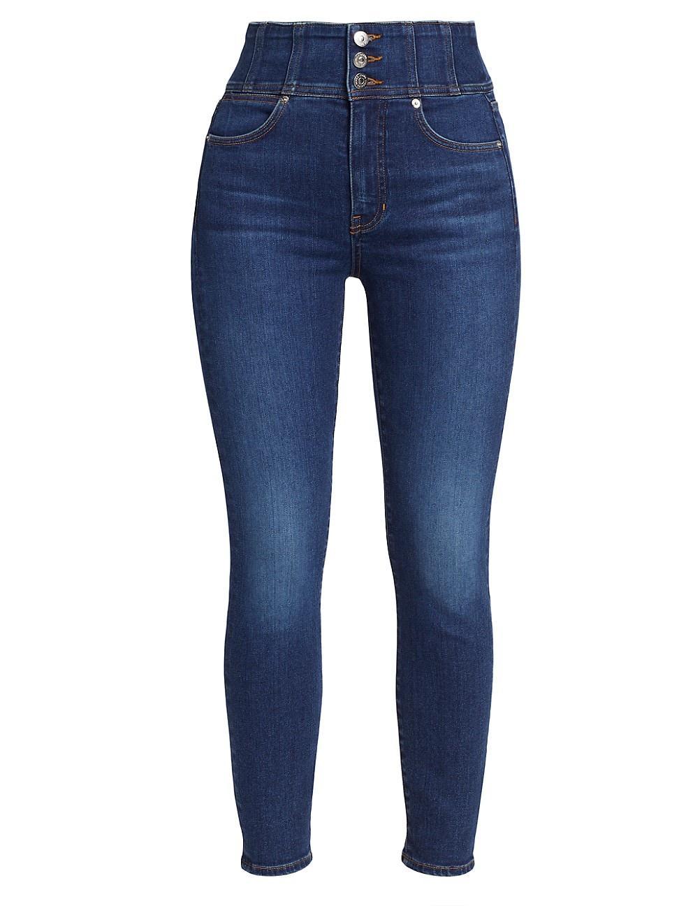 Womens Katherine Corset-Waist Stretch Skinny Jeans product image