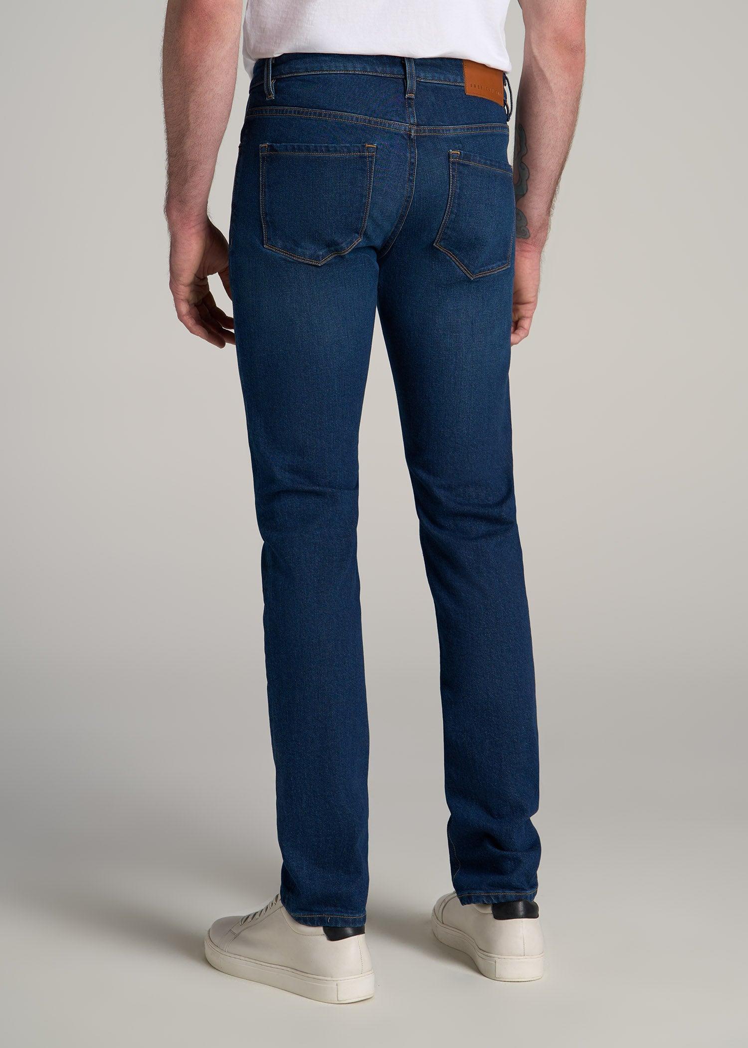 Americana Collection Dylan Slim Fit Jeans For Tall Men in Crown Blue Product Image