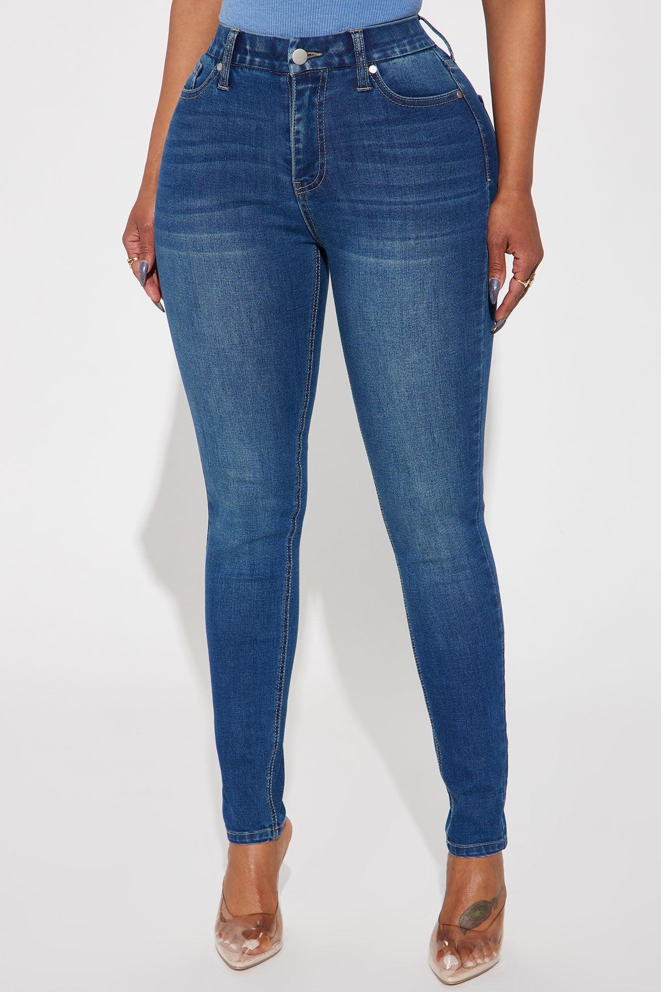 Sophia Super Smoothing Stretch Skinny Jeans - Dark Wash Product Image