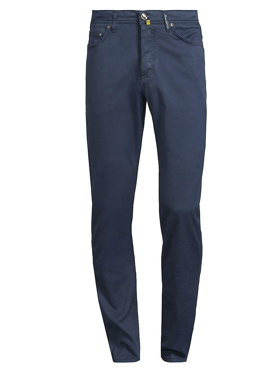 Mens Twill Slim-Straight Pants Product Image