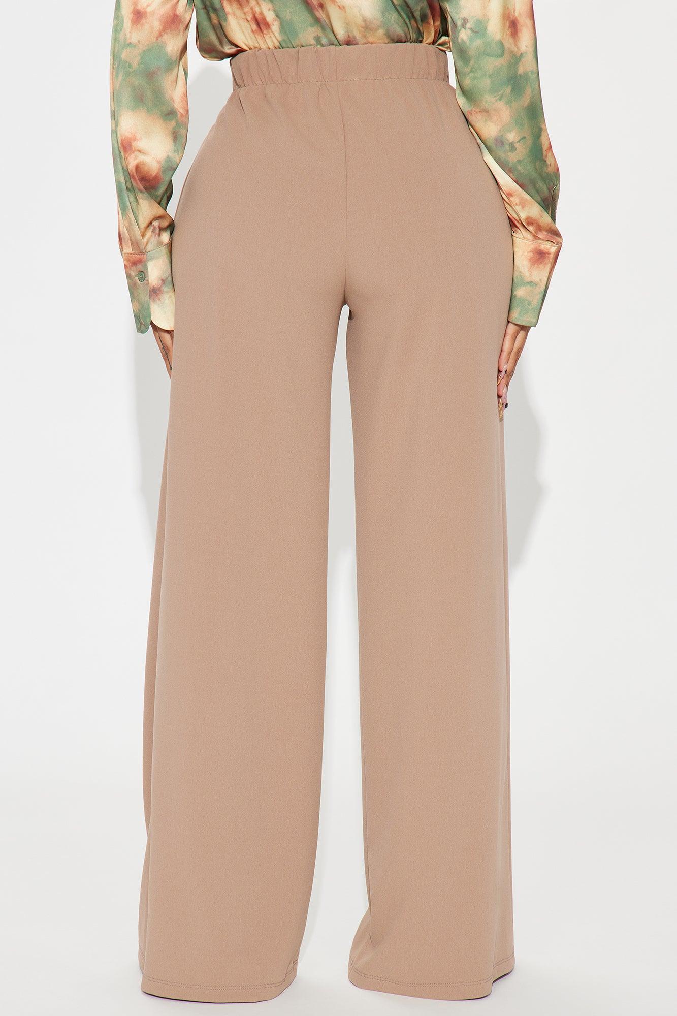 What Matters Most Wide Leg Trouser - Taupe Product Image