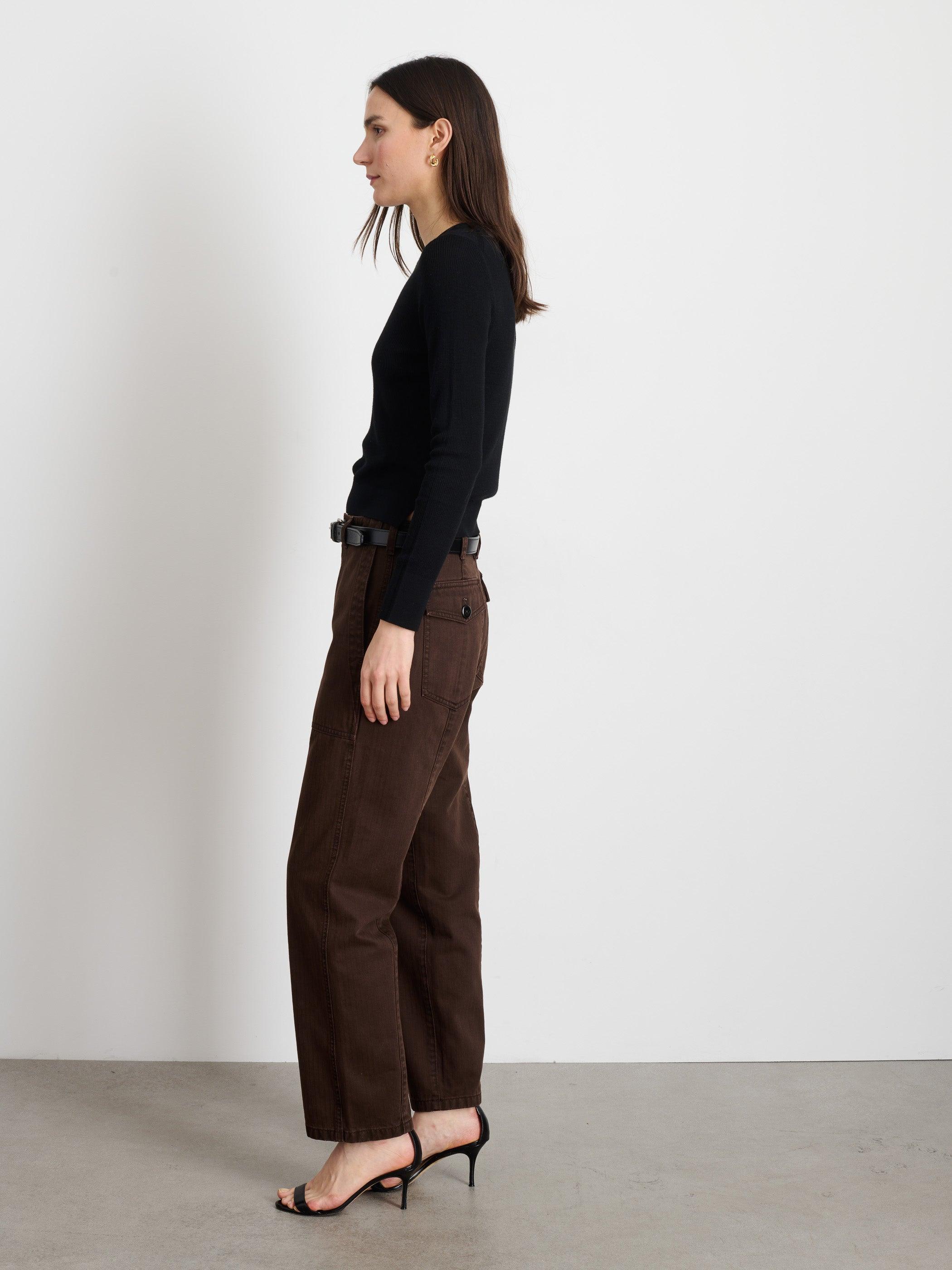 Neil Pant in Herringbone Female Product Image