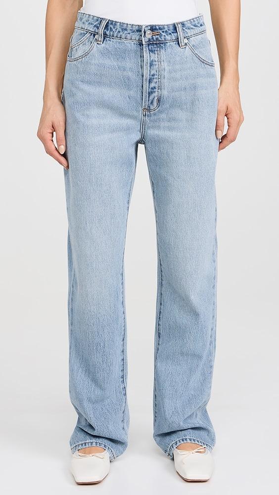 Rolla's 90s Relaxed Faded Blue Jeans | Shopbop Product Image