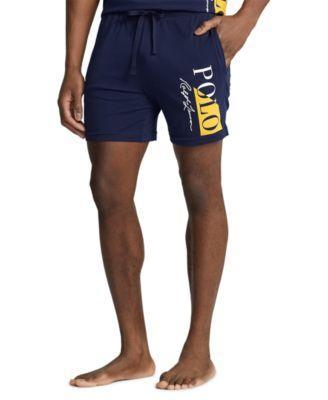 Polo Ralph Lauren Mens Exclusive Logo Sleep Shorts - CRUISE NAVY/WHITE Product Image