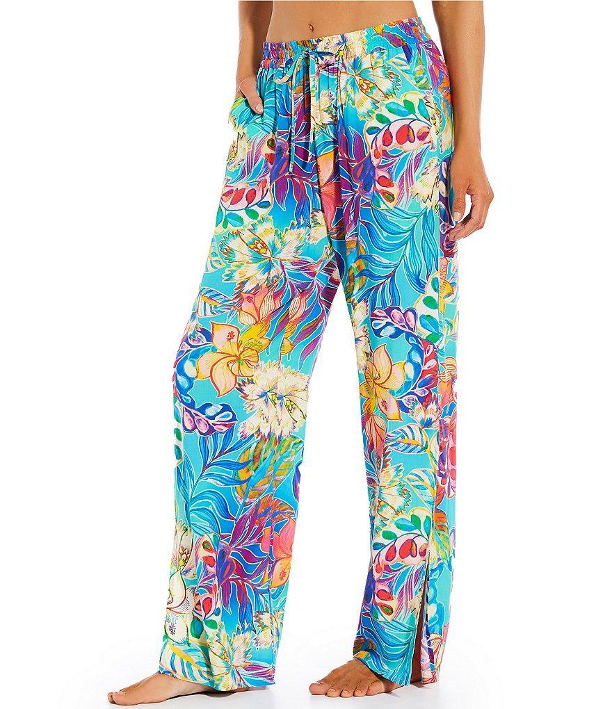 JOHNNY WAS Helena Drawstring Pants Swim Cover Up Product Image