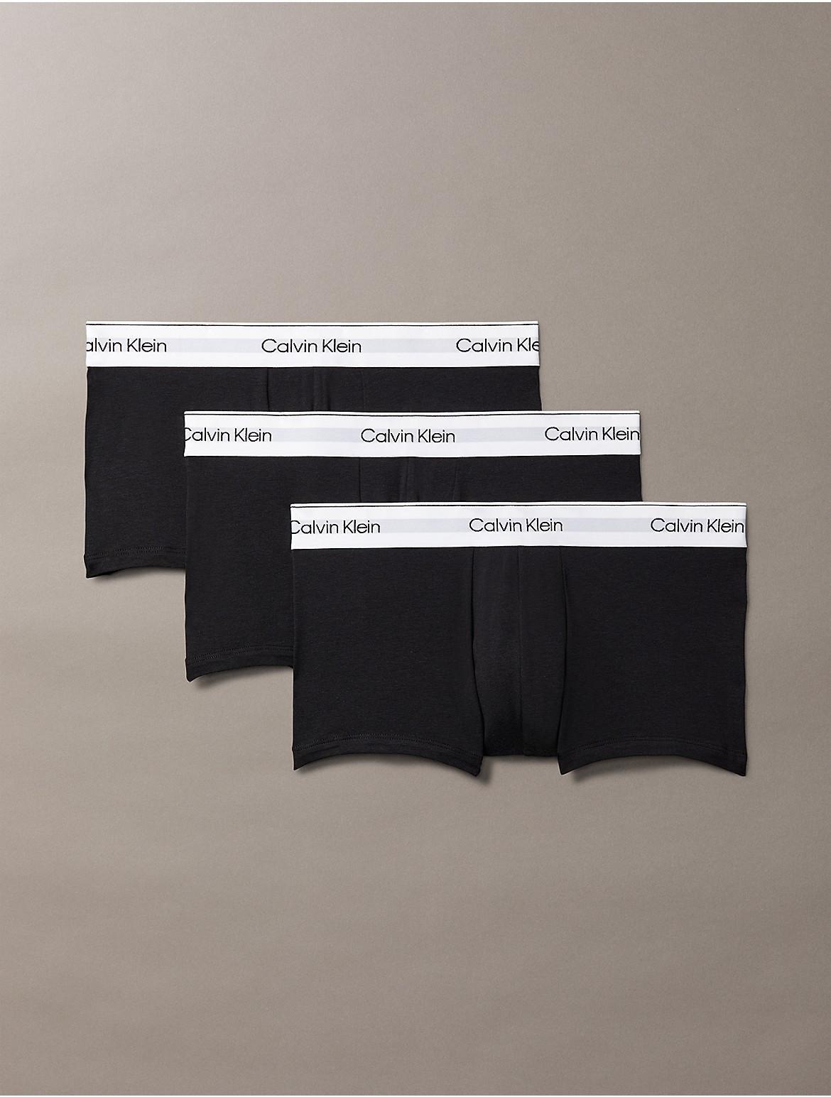 Calvin Klein Mens Modern Cotton Stretch 3-Pack Low Rise Trunk - Multi - S Product Image