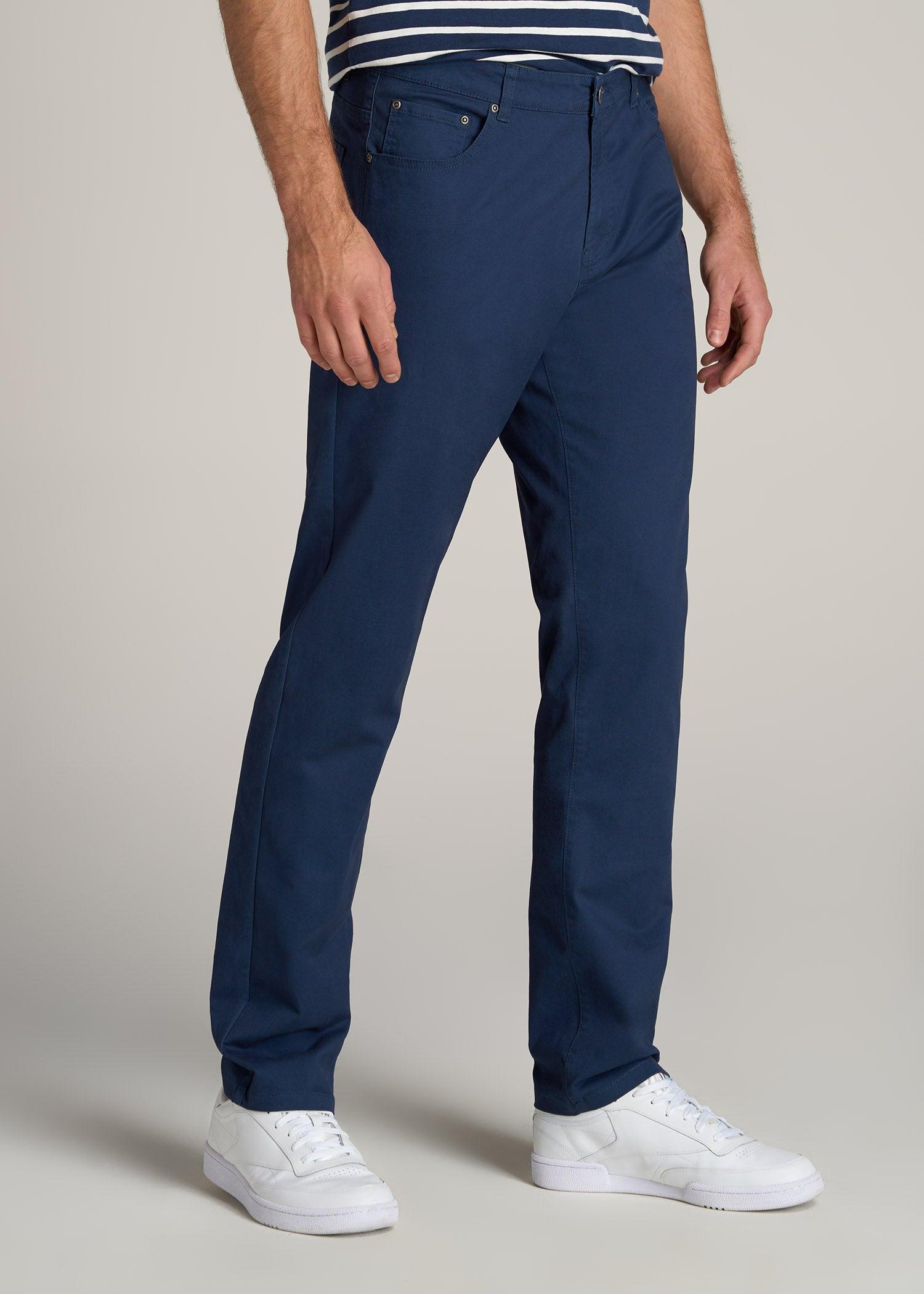 J1 STRAIGHT Leg Five-Pocket Pants for Tall Men in Marine Navy Product Image